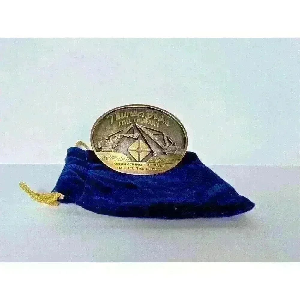 Vintage Thunder Basin Coal Company Belt Buckle - OWNCO Portland, Oregon